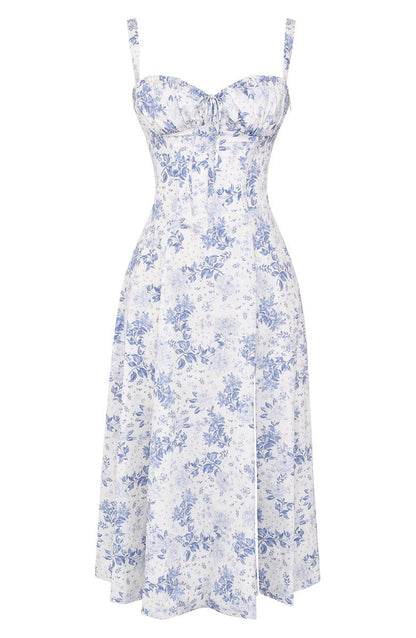 Variant image for Dam Midiklänning Blommig Design 100% Polyester för Bröllop och Fest-9