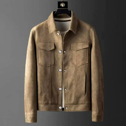 Variant image for Herr Jeansjacka Tidlös Mocka Denim Komfort-1