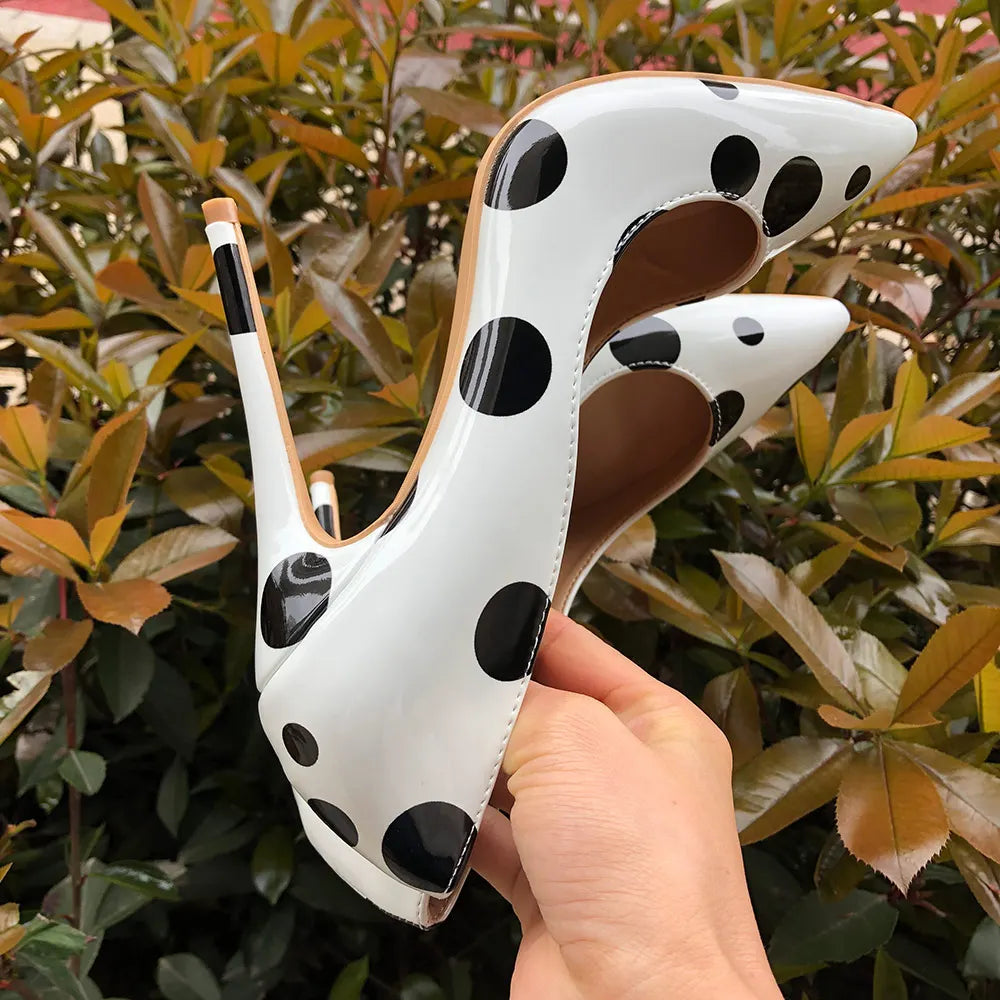 Dam Pumpskor Elegant Läder Hög Klack 3