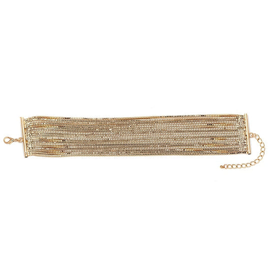 Dam Halsband Geometrisk Choker i Zinklegation Flerskiktad Design-1