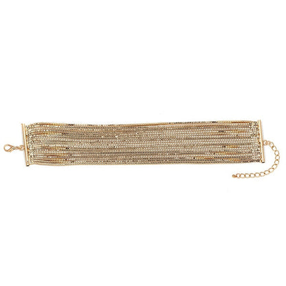 Variant image for Dam Halsband Geometrisk Choker i Zinklegation Flerskiktad Design-1