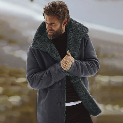 Herren-Winterjacke, dick, Design, strapazierfähiges Material-4