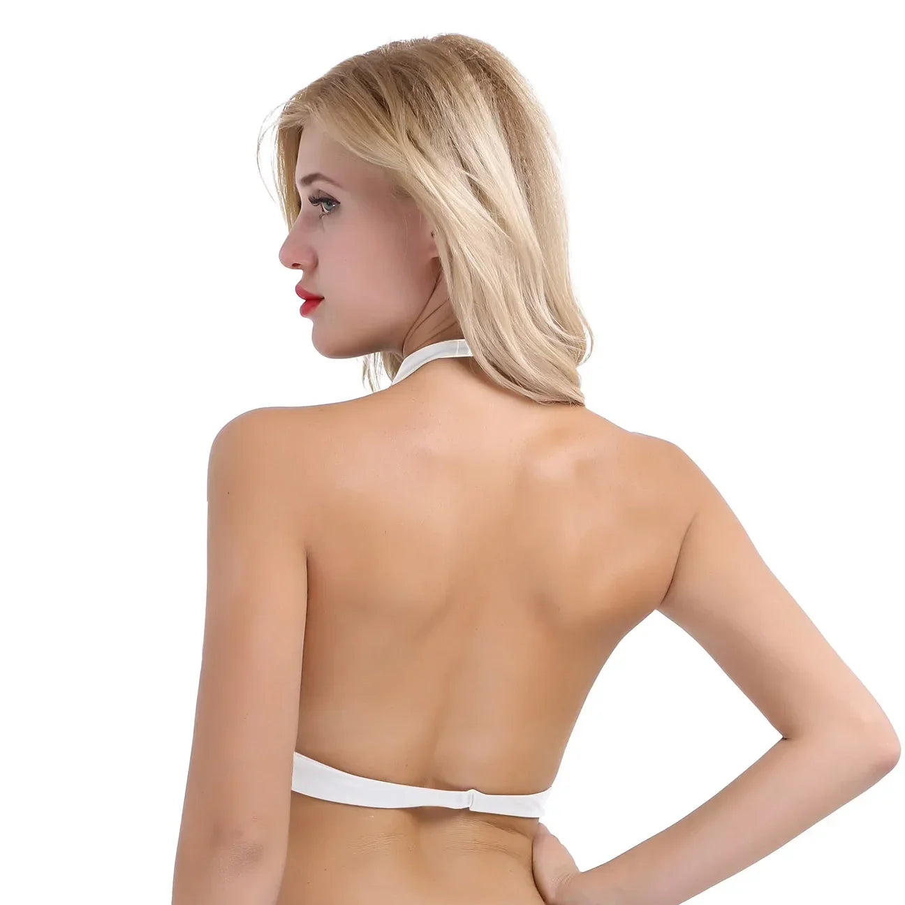 Dam Crop Top Skördestil Polyester Spandex-3