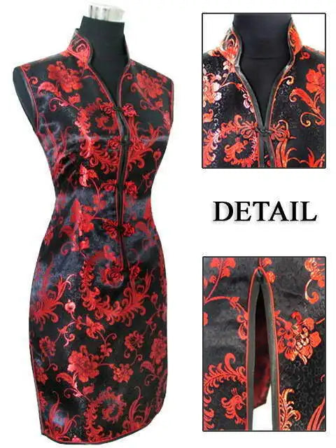 Variant image for Kvinnors Miniklänning Halter Blommönster Polyester Viskos-19