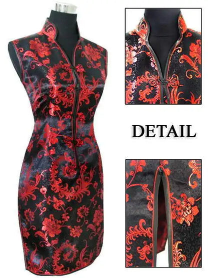 Variant image for Kvinnors Miniklänning Halter Blommönster Polyester Viskos-19