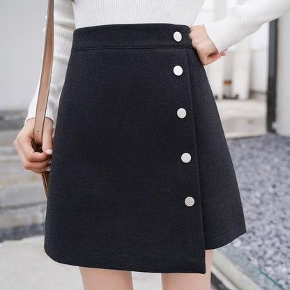 Kvinna Minikjol Asymmetrisk Polyester Elastan 2