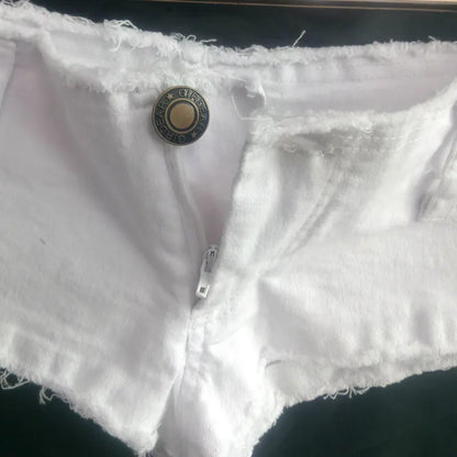 Dam Shorts Lätta Bomull Spandex Justerbar Midja-3