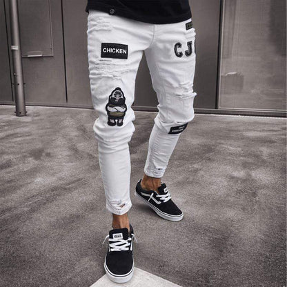 Variant image for Slitna Dam Jeans Slim-Fit Medelhög Midja Bomullsmix Denim-12