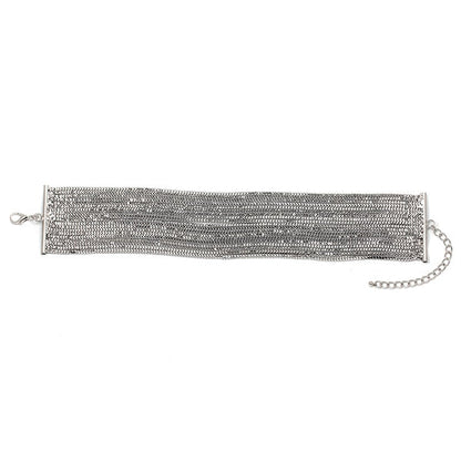 Variant image for Dam Halsband Geometrisk Choker i Zinklegation Flerskiktad Design-2