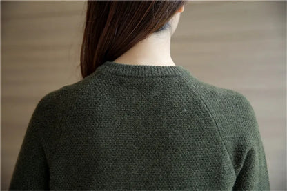 Kvinnors Långärmad Topp Avslappnad Polyester-6