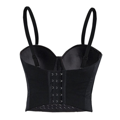 Dam Crop Top Ärmlös med Nitar Polyester-2