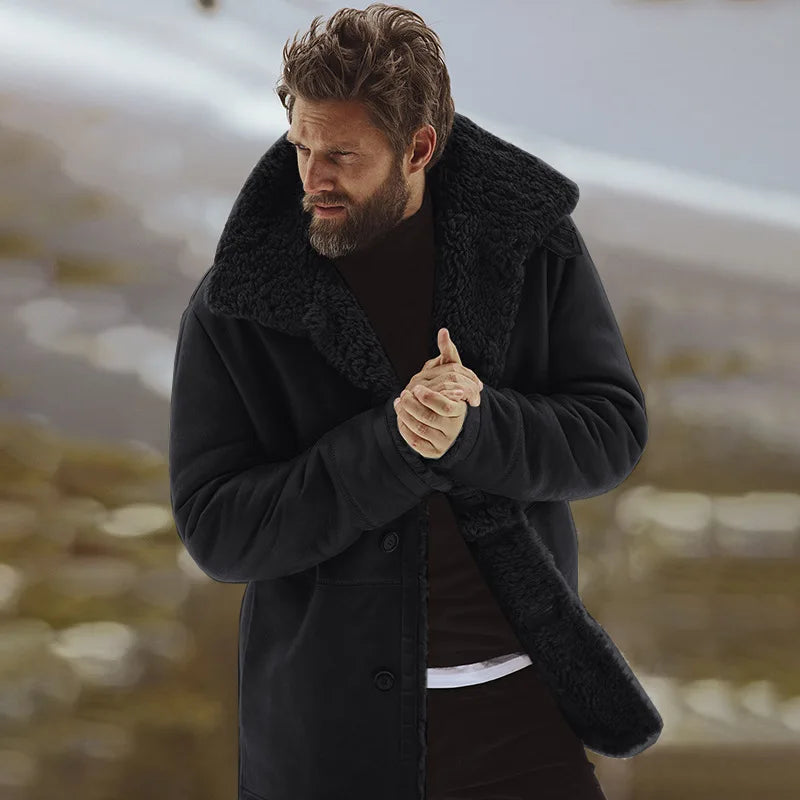 Herren-Winterjacke, dick, Design, strapazierfähiges Material-2