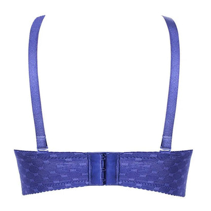 Dam Halv Cup BH Geometrisk Design Lycra-2