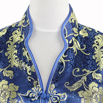 Kvinnors Miniklänning Halter Blommönster Polyester Viskos-4