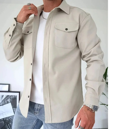 Dam Skjortjacka Elegant Design 100% Bomull-5