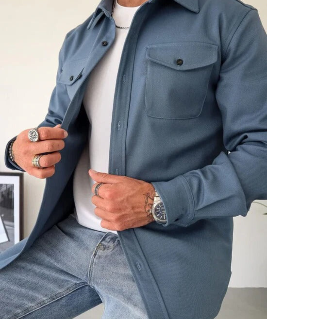 Dam Skjortjacka Elegant Design 100% Bomull-3