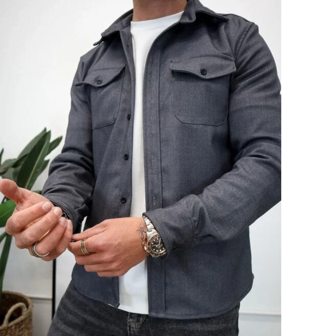 Dam Skjortjacka Elegant Design 100% Bomull-4