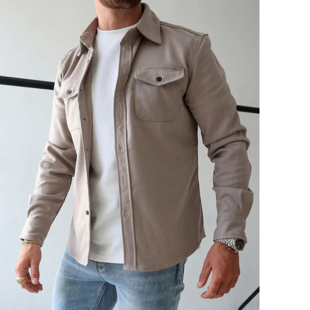 Dam Skjortjacka Elegant Design 100% Bomull-2