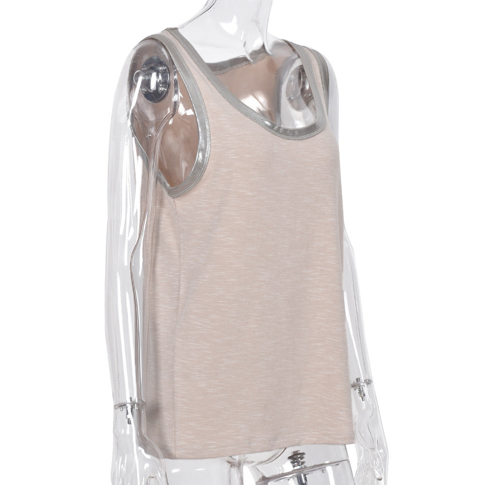 Dam Tank Top Casual Broadcloth-3