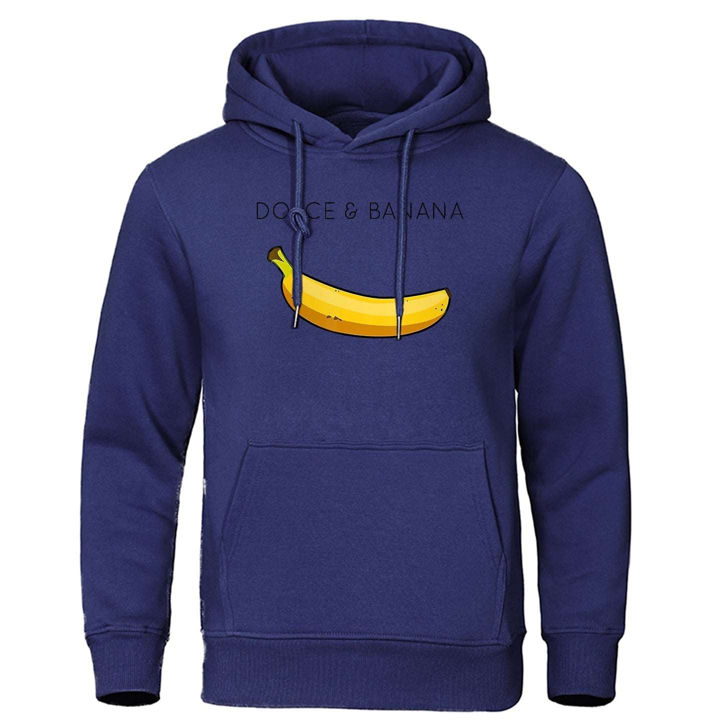 Hoodie Herr med Banantryck Lätt Passform Acetat-Bomull 13