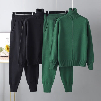 Dam Byxor Jogger Stil Med Resår I Midjan Viskos Snygga Byxor-2