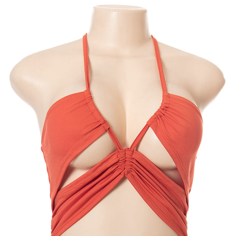 Dam Jumpsuit Spaghetti Band Bomull Polyester Elegant Full Längd-5