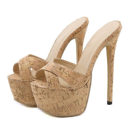 Variant image for Dam Sandaler Plattform PU-material Hög Klack 17 cm-1