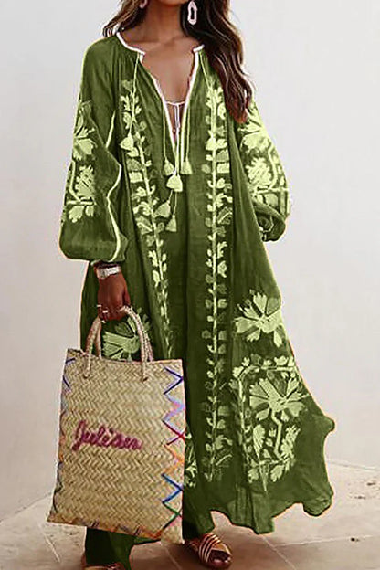 Dam Överdimensionerad Klänning Långärmad Polyester för Sommar och Fest-5