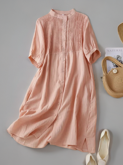 Dam Fällbar Retro Klänning Lätt och Luftig för Sommar och Fest-2