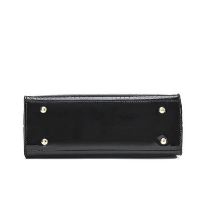 Kvinnors Dösväska Krokodilmönster Syntetiskt Läder-4