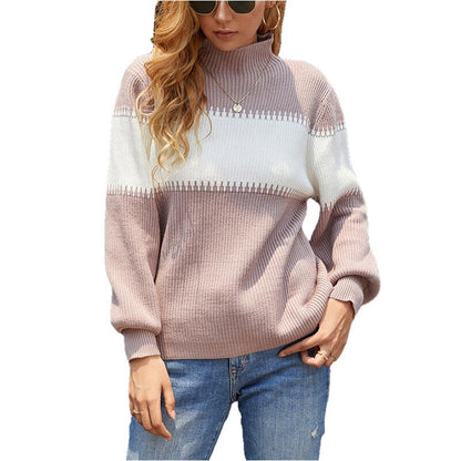 Variant image for Dam Turtleneck Tröja Mjuk Stickad Elegant Komfortabel-25