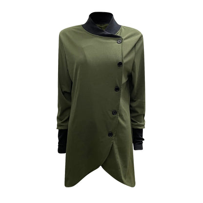 Damjacka Modern Design Mjuk Bomull Återvunnen Polyester 6