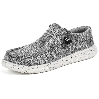 Herr Loafers Canvas Avslappnad Stil Gummisula 8