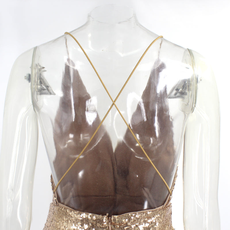 Kvinnor Mini Klänning V-ringning Ryggfri Polyester Bomull-6