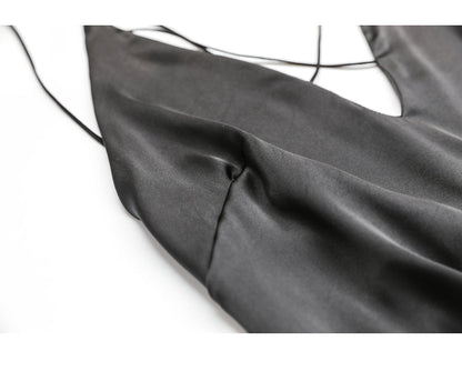 Dam Nattklänning Blommiga Detaljer Satin Spandex-5