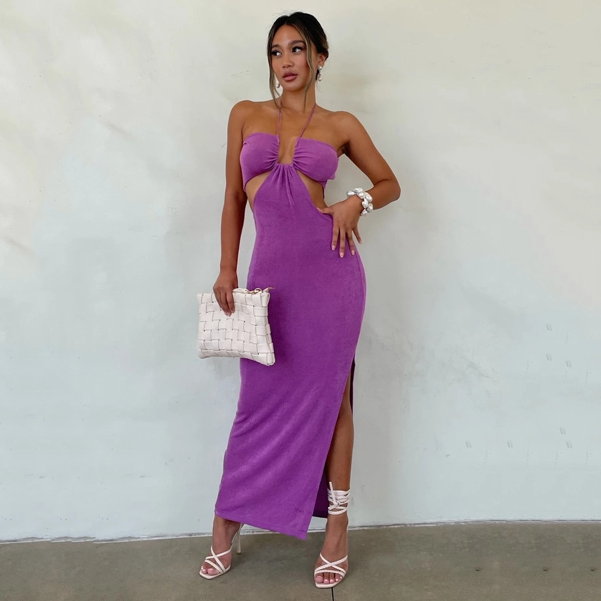 Variant image for Dam Maxiklänning Mönstrad Högkvalitativt Material-5