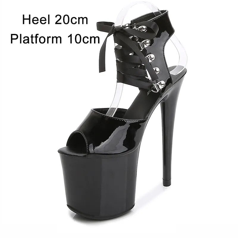 Variant image for Dam Gladiatorsandal Hög Klack PU-Läder-21