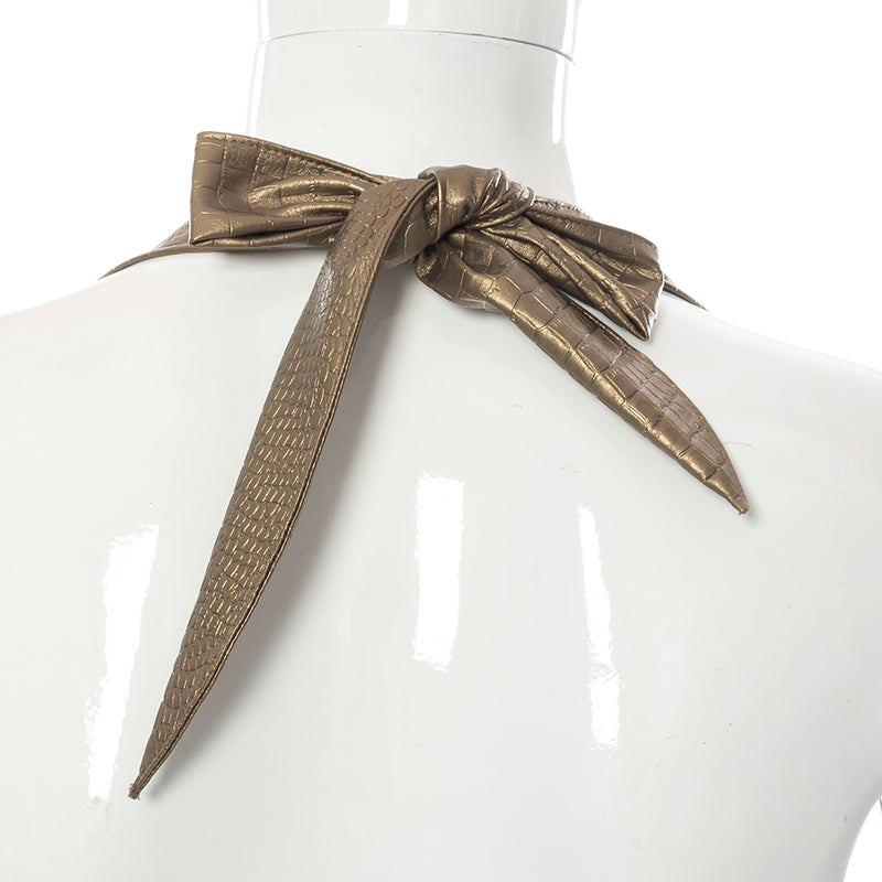 Monokrom Festtopp Dam i Polyester-Spandex – Normal Passform, Elegant och Bekväm Topp för Vardags och Fest 6