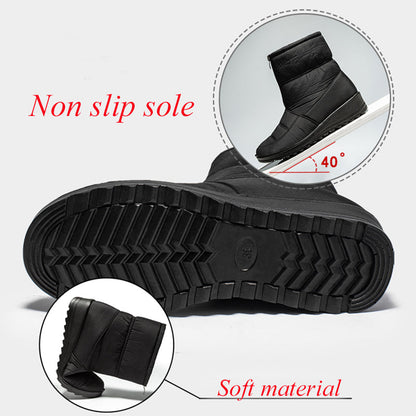 Herr Vinterskor Vattentäta Nylon med Gummisula och Mjuk Foder-5