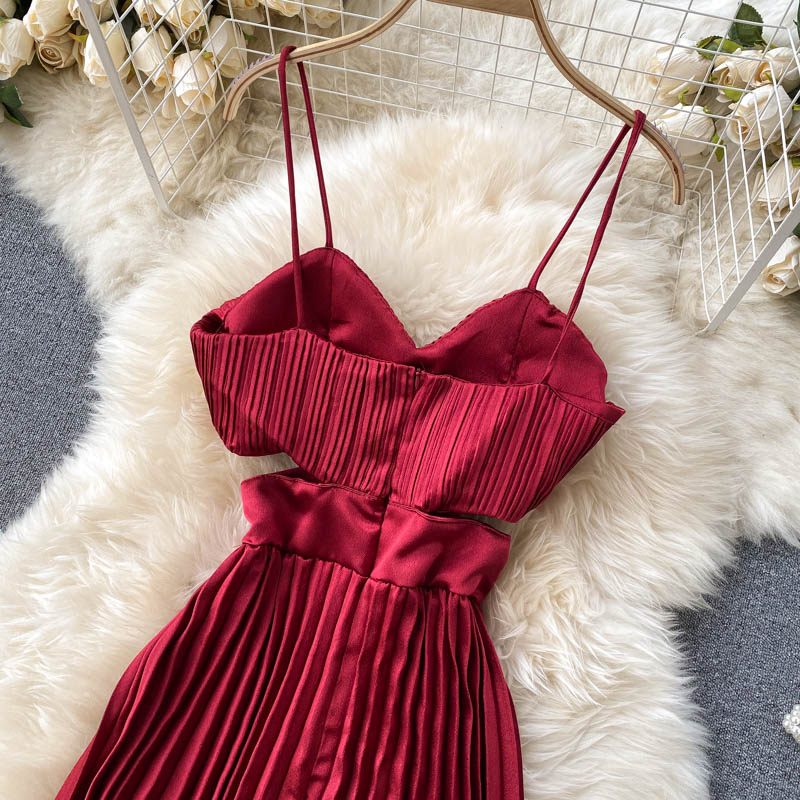 Långklänning Dam Empire Midja Polyester för Bröllop och Fest-4