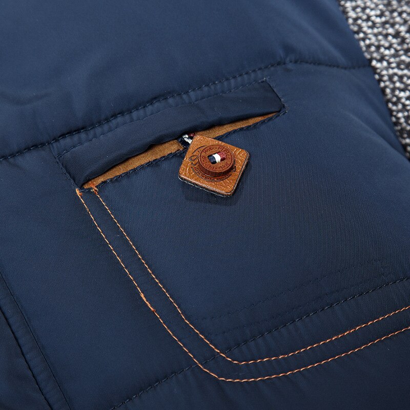 Herr Vinterjacka Modern Väderbeständig Polyester-3