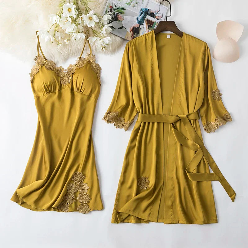 Variant image for Dam Morgonrock Långärmad Mjuk Polyester-57