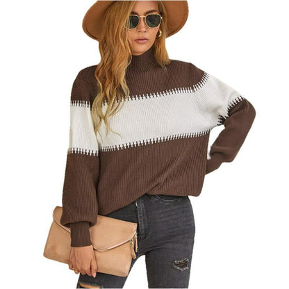 Variant image for Dam Turtleneck Tröja Mjuk Stickad Elegant Komfortabel-9