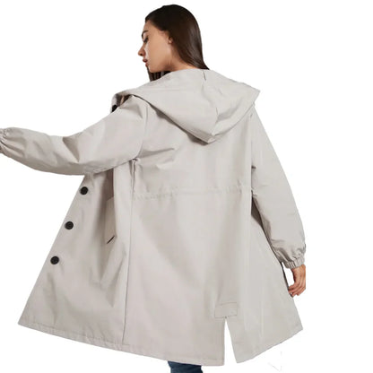 Damjacka Vattenavvisande Huvjacka Lätt Polyester-2