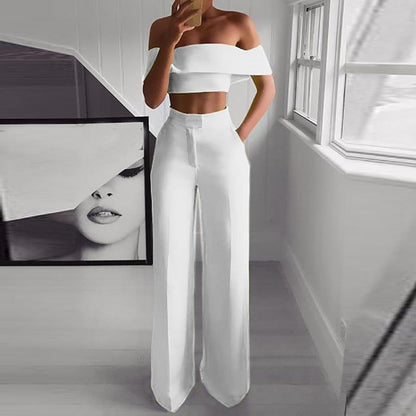 Kvinnors Byxor Axelfri Design Polyester Bred Passform-2