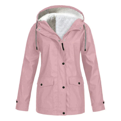 Damjacka Modern Vattenavvisande Polyester för Regniga Dagar-2
