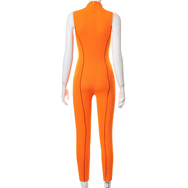 Dam Klumpsuit Slim Fit Rund Hals Polyester Spandex-5