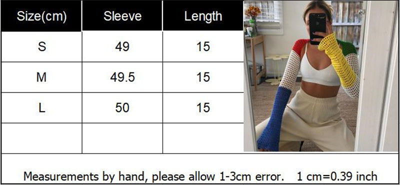 Dam Topp Färgglad Patchwork Polyester Lång Ärme Regular Fit-3