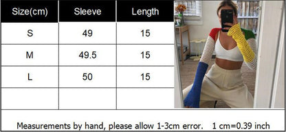 Dam Topp Färgglad Patchwork Polyester Lång Ärme Regular Fit-3