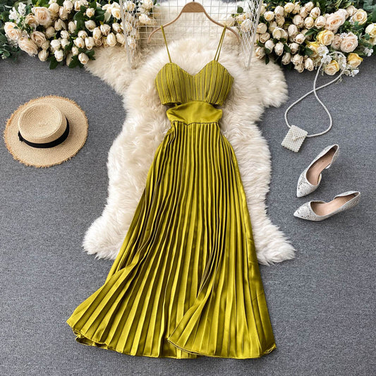 Långklänning Dam Empire Midja Polyester för Bröllop och Fest-1